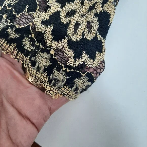 luxury Ann Ferriday vintage lace high neck button up coquette minimalist blouse - Picture 10 of 16